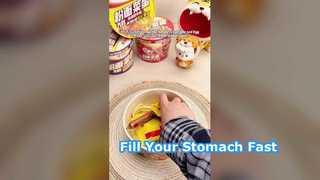 Vermicelles, nouilles aux œufs et saucisses， Type Plus