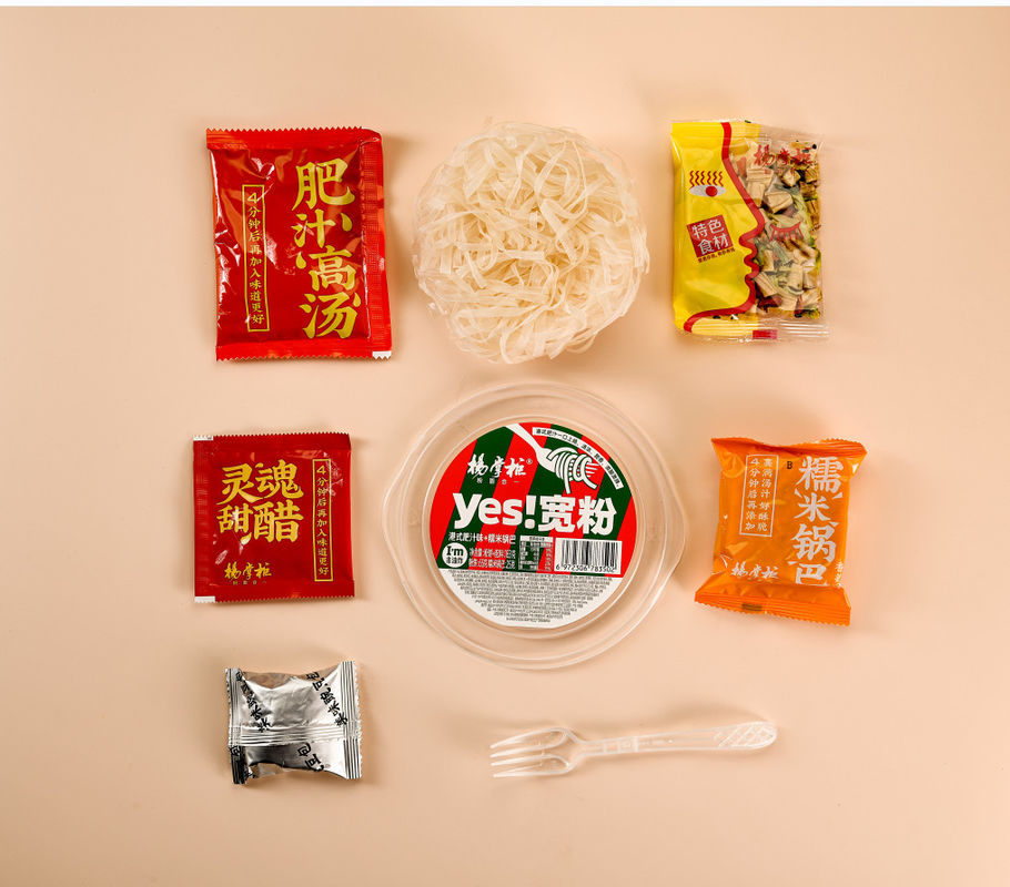 Vermicelli instantané non frit Oui Vermicelli large avec goût de jus riche au style de Hong Kong