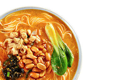 Sésame parfumé Noodles instantanées végétariennes Pack en tonneau Aiguille non épicée