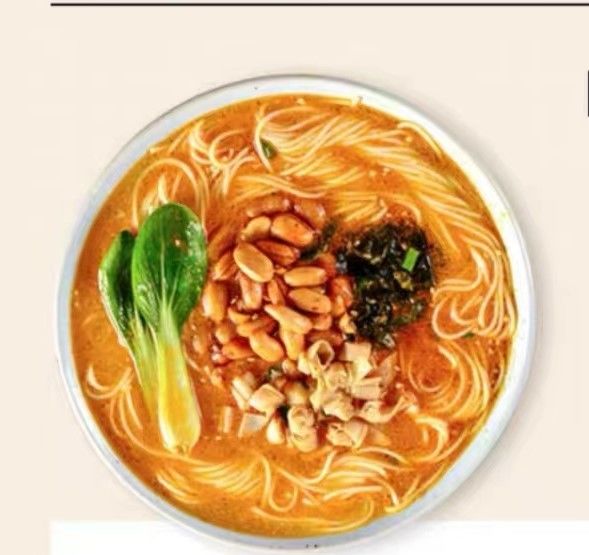 Soupe non frite Nouilles instantanées Douce et épicée saveur mala tomate nouilles asiatiques