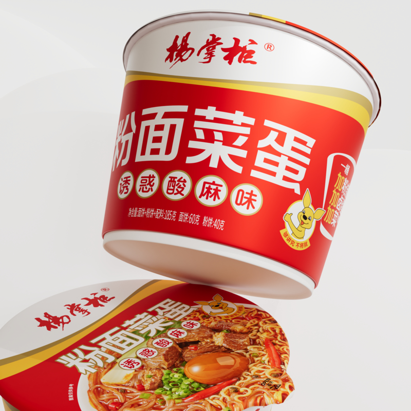 185g*12 Vermicelli and Noodles Egg Ingredients Made with Sour And Spicy Flavor